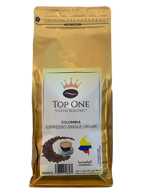 Top One Espresso Colombia Single Origin Coffee 1KG - Image 2