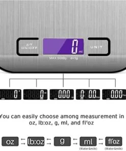 Digital Scale for Home and Commercial Use with 5KG Weighing Capacity