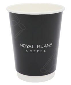 ROYAL BEANS double wall paper cups 8Oz, 25 pieces