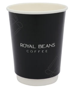 ROYAL BEANS double wall paper cups 12 Oz, 25 pieces