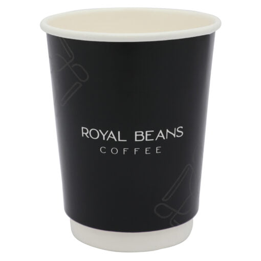 ROYAL BEANS double wall paper cups 12 Oz, 25 pieces