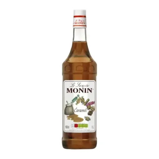 Caramel Syrup In Glass Bottle, 1 Litre